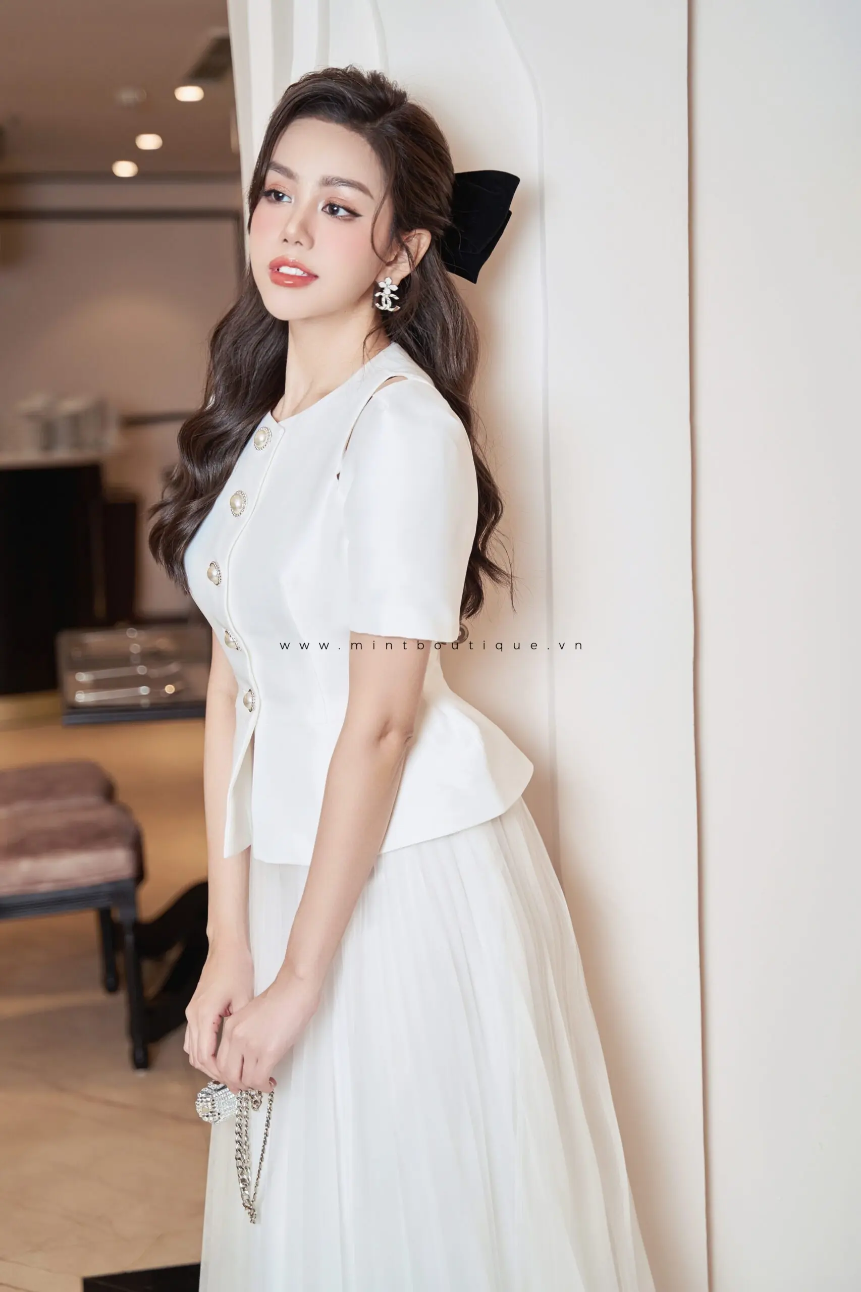 Caroline Set White | TOP - Image 2